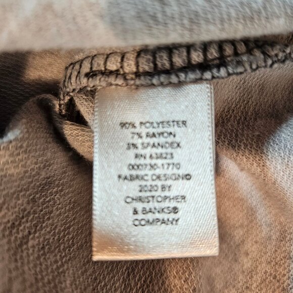 CJ Banks Womens 2X Striped Pullover Tunic Top With Half-Zip Neck Pockets casual - Picture 13 of 15